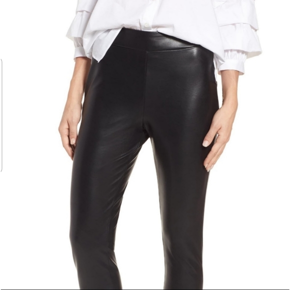 Leigh High Waist Fuax Leather Leggings - Picture 2 of 3